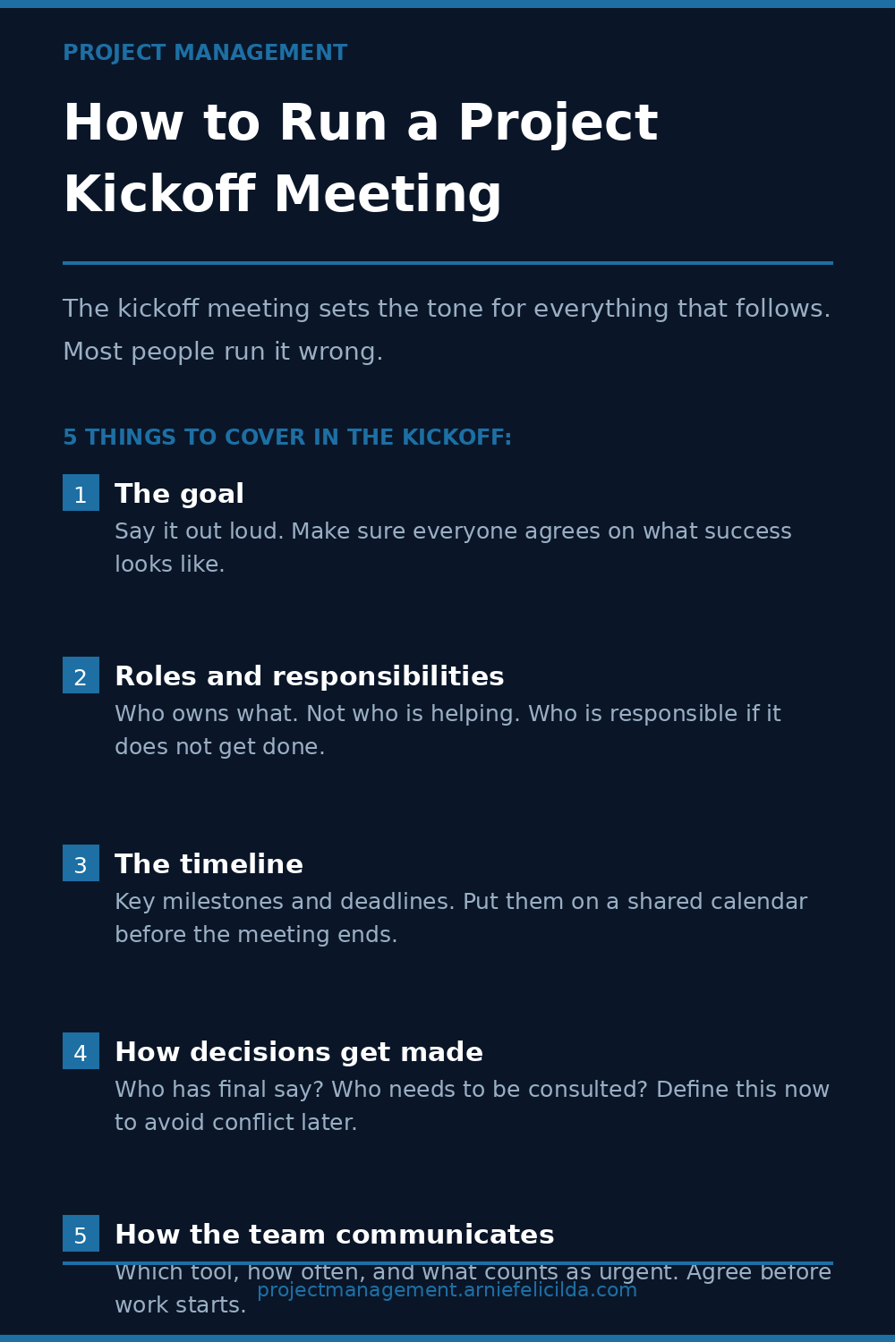 How to Run a Project Kickoff Meeting